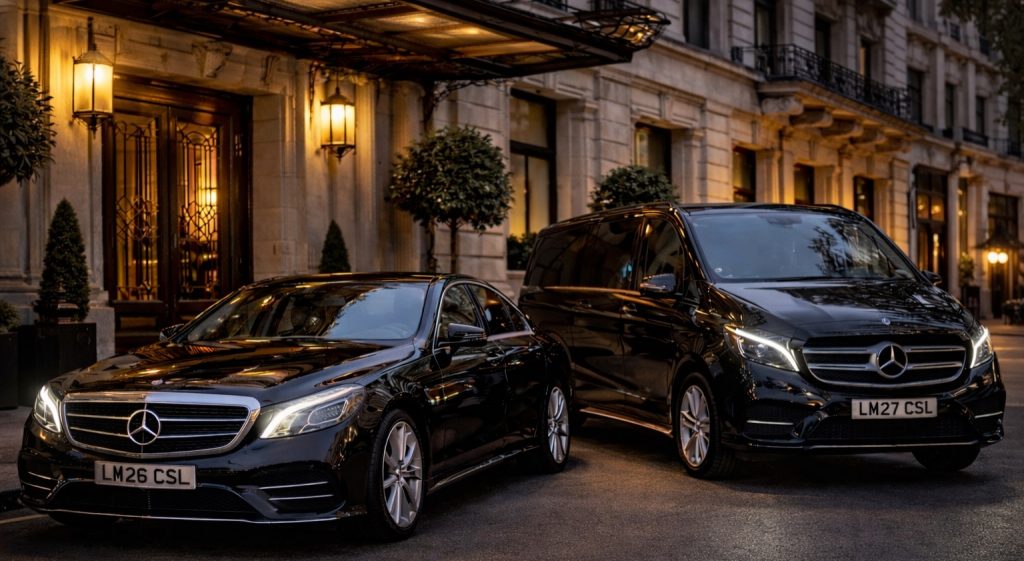 Mercedes S-Class and V-Class vehicles