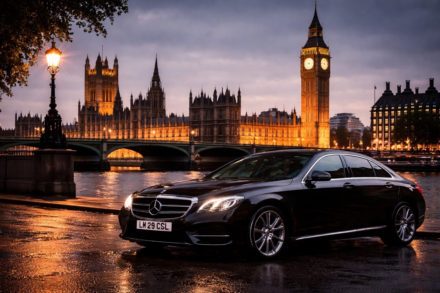 Corporate events chauffeur London Mercedes S-Class