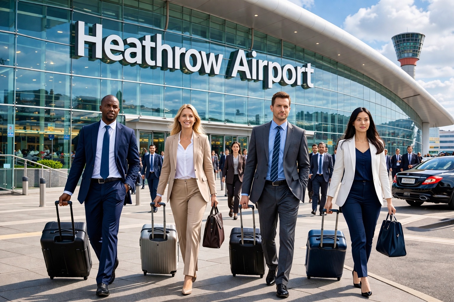 Passengers arriving into Heathrow Airport London