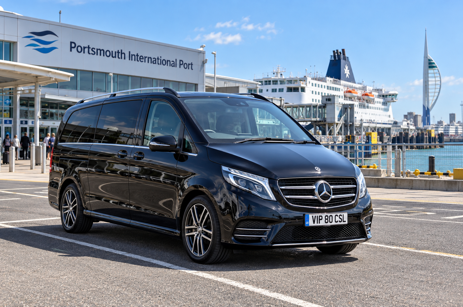 Mercedes-Benz V-Class at Portsmouth passenger terminal